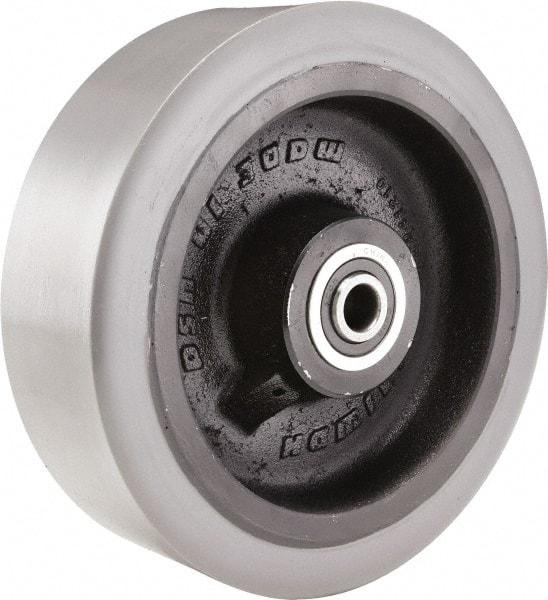 Hamilton - 10 Inch Diameter x 4 Inch Wide, Polyurethane on Cast Iron Caster Wheel - 5,000 Lb. Capacity, 3-1/2 Inch Hub Length, 1-1/4 Inch Axle Diameter, Tapered Roller Bearing - Industrial Tool & Supply