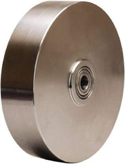 Hamilton - 8 Inch Diameter x 2 Inch Wide, Stainless Steel Caster Wheel - 1,500 Lb. Capacity, 2-1/2 Inch Hub Length, 1/2 Inch Axle Diameter, Stainless Steel Precision Ball Bearing - Industrial Tool & Supply