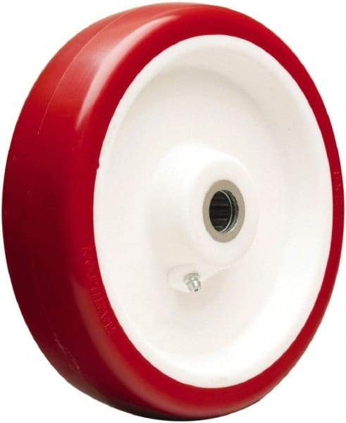 Hamilton - 8 Inch Diameter x 2 Inch Wide, Polyurethane on Polypropylene Caster Wheel - 1,200 Lb. Capacity, 2-3/16 Inch Hub Length, 3/4 Inch Axle Diameter, Straight Roller Bearing - Industrial Tool & Supply