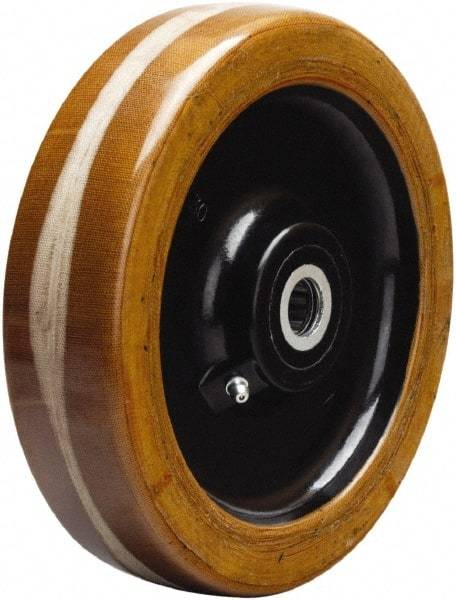 Hamilton - 8 Inch Diameter x 2 Inch Wide, Phenolic Caster Wheel - 1,750 Lb. Capacity, 2-3/16 Inch Hub Length, 3/4 Inch Axle Diameter, Straight Roller Bearing - Industrial Tool & Supply