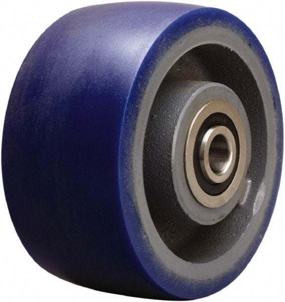 Hamilton - 6 Inch Diameter x 3 Inch Wide, Polyurethane on Cast Iron Caster Wheel - 1,800 Lb. Capacity, 3-1/4 Inch Hub Length, 1-1/4 Inch Axle Diameter, Tapered Roller Bearing - Industrial Tool & Supply