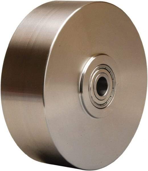 Hamilton - 6 Inch Diameter x 2 Inch Wide, Stainless Steel Caster Wheel - 1,200 Lb. Capacity, 2-1/2 Inch Hub Length, 1/2 Inch Axle Diameter, Stainless Steel Precision Ball Bearing - Industrial Tool & Supply