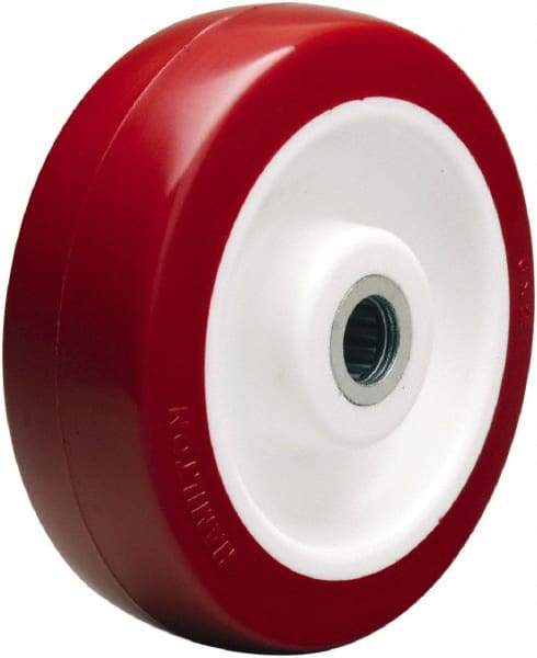 Hamilton - 6 Inch Diameter x 2 Inch Wide, Polyurethane on Polypropylene Caster Wheel - 1,100 Lb. Capacity, 2-3/16 Inch Hub Length, 5/8 Inch Axle Diameter, Straight Roller Bearing - Industrial Tool & Supply