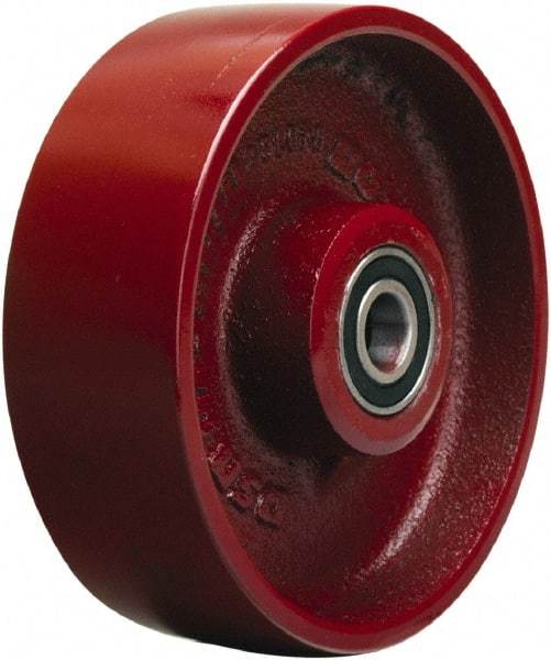 Hamilton - 6 Inch Diameter x 2 Inch Wide, Cast Iron Caster Wheel - 1,400 Lb. Capacity, 2-1/4 Inch Hub Length, 3/4 Inch Axle Diameter, Tapered Roller Bearing - Industrial Tool & Supply