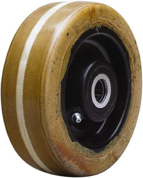 Hamilton - 6 Inch Diameter x 2 Inch Wide, Phenolic Caster Wheel - 1,500 Lb. Capacity, 2-3/16 Inch Hub Length, 1/2 Inch Axle Diameter, Straight Roller Bearing - Industrial Tool & Supply