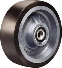 Hamilton - 8 Inch Diameter x 2 Inch Wide, Polyurethane on Cast Iron Caster Wheel - 1,950 Lb. Capacity, 2-1/4 Inch Hub Length, 3/4 Inch Axle Diameter, Sealed Precision Ball Bearing - Industrial Tool & Supply