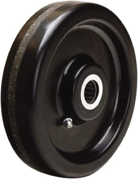 Hamilton - 6 Inch Diameter x 1-1/2 Inch Wide, Phenolic Caster Wheel - 800 Lb. Capacity, 1-5/8 Inch Hub Length, 5/8 Inch Axle Diameter, Straight Roller Bearing - Industrial Tool & Supply