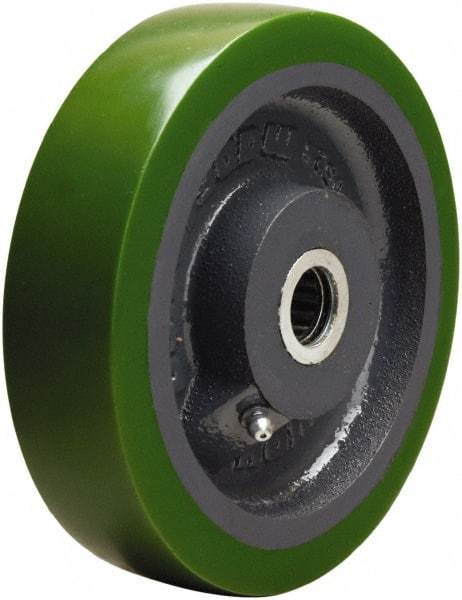 Hamilton - 6 Inch Diameter x 1-1/2 Inch Wide, Polyurethane on Cast Iron Caster Wheel - 850 Lb. Capacity, 1-3/4 Inch Hub Length, 3/4 Inch Axle Diameter, Tapered Roller Bearing - Industrial Tool & Supply