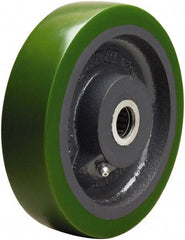 Hamilton - 6 Inch Diameter x 1-1/2 Inch Wide, Polyurethane on Cast Iron Caster Wheel - 850 Lb. Capacity, 1-3/4 Inch Hub Length, 1-3/16 Inch Axle Diameter, Plain Bore Bearing - Industrial Tool & Supply
