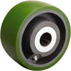 Hamilton - 5 Inch Diameter x 2-1/2 Inch Wide, Polyurethane on Cast Iron Caster Wheel - 1,300 Lb. Capacity, 2-3/4 Inch Hub Length, 1-15/16 Inch Axle Diameter, Plain Bore Bearing - Industrial Tool & Supply