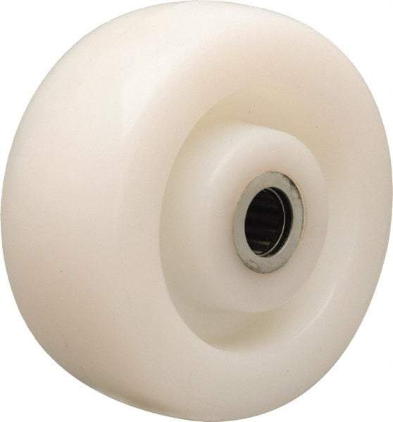 Hamilton - 5 Inch Diameter x 2 Inch Wide, Nylon Caster Wheel - 900 Lb. Capacity, 2-3/16 Inch Hub Length, 3/4 Inch Axle Diameter, Straight Roller Bearing - Industrial Tool & Supply