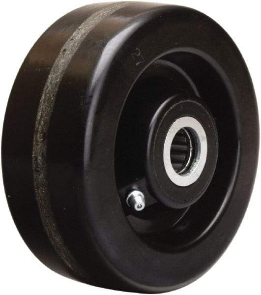 Hamilton - 5 Inch Diameter x 2 Inch Wide, Phenolic Caster Wheel - 1,000 Lb. Capacity, 2-3/16 Inch Hub Length, 1 Inch Axle Diameter, Straight Roller Bearing - Industrial Tool & Supply