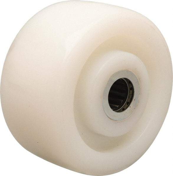 Hamilton - 4 Inch Diameter x 2 Inch Wide, Nylon Caster Wheel - 800 Lb. Capacity, 2-3/16 Inch Hub Length, 5/8 Inch Axle Diameter, Straight Roller Bearing - Industrial Tool & Supply