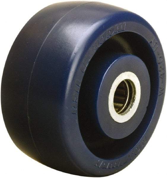 Hamilton - 4 Inch Diameter x 2 Inch Wide, Polyurethane Caster Wheel - 750 Lb. Capacity, 2-3/16 Inch Hub Length, 1/2 Inch Axle Diameter, Straight Roller Bearing - Industrial Tool & Supply