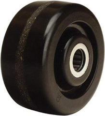 Hamilton - 4 Inch Diameter x 2 Inch Wide, Phenolic Caster Wheel - 800 Lb. Capacity, 2-3/16 Inch Hub Length, 3/4 Inch Axle Diameter, Straight Roller Bearing - Industrial Tool & Supply