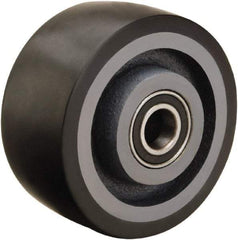 Hamilton - 4 Inch Diameter x 2 Inch Wide, Polyurethane on Cast Iron Caster Wheel - 975 Lb. Capacity, 2-1/4 Inch Hub Length, 1/2 Inch Axle Diameter, Sealed Precision Ball Bearing - Industrial Tool & Supply