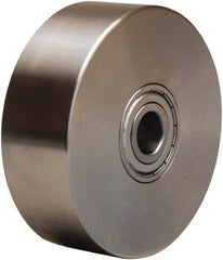Hamilton - 4 Inch Diameter x 1-3/8 Inch Wide, Stainless Steel Caster Wheel - 600 Lb. Capacity, 1-9/16 Inch Hub Length, 1/2 Inch Axle Diameter, Delrin Bearing - Industrial Tool & Supply
