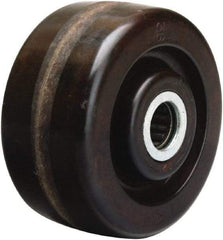 Hamilton - 4 Inch Diameter x 2 Inch Wide, Phenolic Caster Wheel - 800 Lb. Capacity, 2-3/16 Inch Hub Length, 3/4 Inch Axle Diameter, Straight Roller Bearing - Industrial Tool & Supply