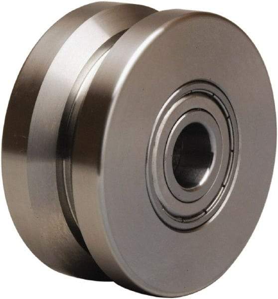 Hamilton - 3 Inch Diameter x 1-3/8 Inch Wide, Stainless Steel Caster Wheel - 450 Lb. Capacity, 1-5/8 Inch Hub Length, 1/2 Inch Axle Diameter, Stainless Steel Precision Ball Bearing - Industrial Tool & Supply