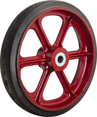 Hamilton - 14 Inch Diameter x 3 Inch Wide, Rubber on Cast Iron Caster Wheel - 1,280 Lb. Capacity, 3-1/4 Inch Hub Length, 3/4 Inch Axle Diameter, Tapered Roller Bearing - Industrial Tool & Supply