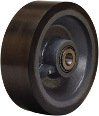 Hamilton - 12 Inch Diameter x 4 Inch Wide, Polyurethane on Forged Steel Caster Wheel - 7,800 Lb. Capacity, 4-1/4 Inch Hub Length, 1-1/2 Inch Axle Diameter, Straight Roller Bearing - Industrial Tool & Supply