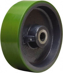 Hamilton - 12 Inch Diameter x 4 Inch Wide, Polyurethane on Cast Iron Caster Wheel - 4,800 Lb. Capacity, 4-1/4 Inch Hub Length, 1-1/2 Inch Axle Diameter, Straight Roller Bearing - Industrial Tool & Supply