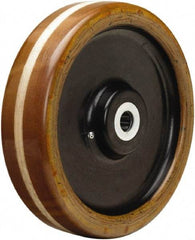 Hamilton - 12 Inch Diameter x 3 Inch Wide, Phenolic Caster Wheel - 4,400 Lb. Capacity, 3-1/4 Inch Hub Length, 1-1/4 Inch Axle Diameter, Straight Roller Bearing - Industrial Tool & Supply