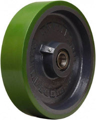 Hamilton - 12 Inch Diameter x 3 Inch Wide, Polyurethane on Cast Iron Caster Wheel - 3,500 Lb. Capacity, 3-1/4 Inch Hub Length, 3/4 Inch Axle Diameter, Tapered Roller Bearing - Industrial Tool & Supply
