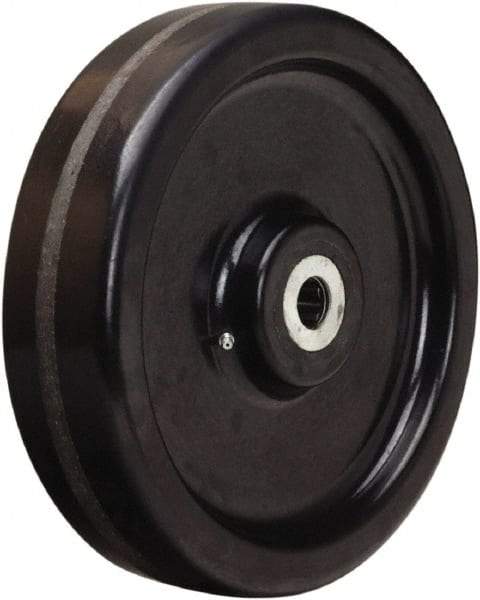 Hamilton - 12 Inch Diameter x 3 Inch Wide, Phenolic Caster Wheel - 3,500 Lb. Capacity, 3-1/4 Inch Hub Length, 1 Inch Axle Diameter, Straight Roller Bearing - Industrial Tool & Supply
