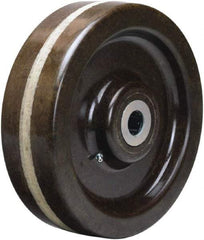 Hamilton - 10 Inch Diameter x 3 Inch Wide, Phenolic Caster Wheel - 2,900 Lb. Capacity, 3-1/4 Inch Hub Length, 1-1/4 Inch Axle Diameter, Straight Roller Bearing - Industrial Tool & Supply