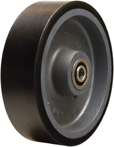 Hamilton - 12 Inch Diameter x 3 Inch Wide, Polyurethane on Cast Iron Caster Wheel - 4,550 Lb. Capacity, 3-1/4 Inch Hub Length, 3/4 Inch Axle Diameter, Tapered Roller Bearing - Industrial Tool & Supply