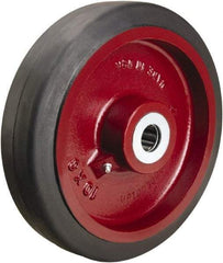 Hamilton - 10 Inch Diameter x 2-1/2 Inch Wide, Rubber on Cast Iron Caster Wheel - 790 Lb. Capacity, 3-1/4 Inch Hub Length, 1-1/4 Inch Axle Diameter, Straight Roller Bearing - Industrial Tool & Supply