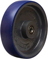 Hamilton - 12 Inch Diameter x 3 Inch Wide, Polyurethane on Cast Iron Caster Wheel - 2,800 Lb. Capacity, 3-1/4 Inch Hub Length, 3/4 Inch Axle Diameter, Tapered Roller Bearing - Industrial Tool & Supply