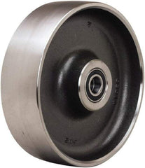 Hamilton - 12 Inch Diameter x 4 Inch Wide, Forged Steel Caster Wheel - 7,500 Lb. Capacity, 4-1/4 Inch Hub Length, 1-1/4 Inch Axle Diameter, Straight Roller Bearing - Industrial Tool & Supply