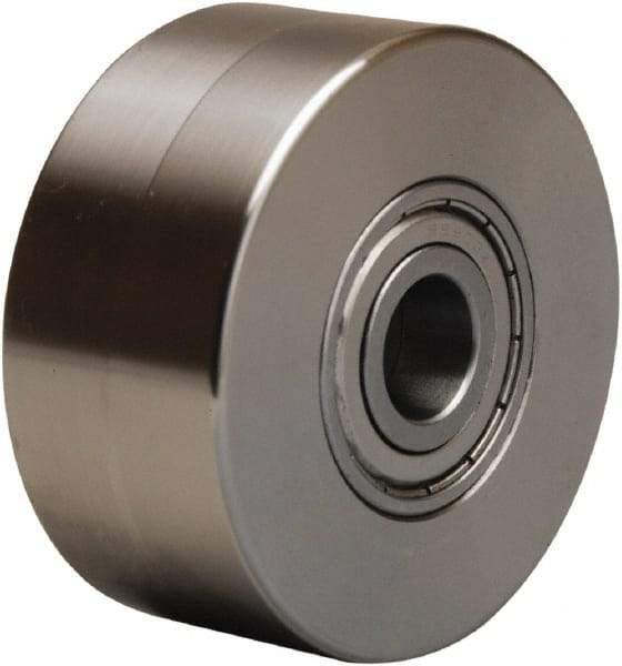 Hamilton - 3 Inch Diameter x 1-3/8 Inch Wide, Stainless Steel Caster Wheel - 450 Lb. Capacity, 1-5/8 Inch Hub Length, 1/2 Inch Axle Diameter, Stainless Steel Precision Ball Bearing - Industrial Tool & Supply