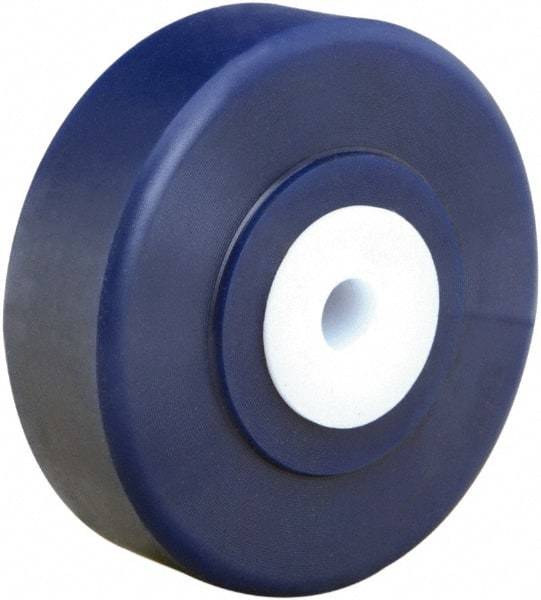 Hamilton - 4 Inch Diameter x 1-1/4 Inch Wide, Polyurethane Caster Wheel - 500 Lb. Capacity, 1-3/8 Inch Hub Length, 1/2 Inch Axle Diameter, Straight Roller Bearing - Industrial Tool & Supply