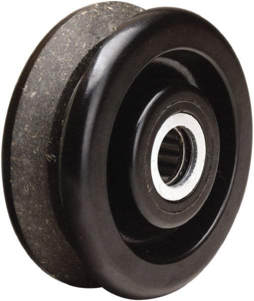 Hamilton - 4 Inch Diameter x 1-1/2 Inch Wide, Phenolic Caster Wheel - 380 Lb. Capacity, 1-5/8 Inch Hub Length, 1-3/16 Inch Axle Diameter, Plain Bore Bearing - Industrial Tool & Supply