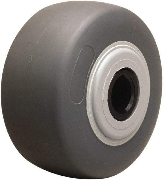 Hamilton - 4 Inch Diameter x 2 Inch Wide, Rubber on Thermoplastic Caster Wheel - 300 Lb. Capacity, 2-3/16 Inch Hub Length, 3/4 Inch Axle Diameter, Delrin Bearing - Industrial Tool & Supply