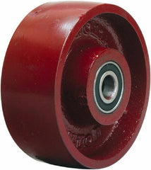 Hamilton - 5 Inch Diameter x 2 Inch Wide, Cast Iron Caster Wheel - 1,300 Lb. Capacity, 2-1/4 Inch Hub Length, 1/2 Inch Axle Diameter, Precision Ball Bearing - Industrial Tool & Supply