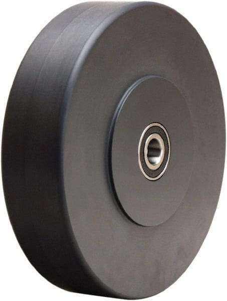 Hamilton - 8 Inch Diameter x 2 Inch Wide, Nylon Caster Wheel - 2,500 Lb. Capacity, 2-1/4 Inch Hub Length, 1/2 Inch Axle Diameter, Precision Ball Bearing - Industrial Tool & Supply