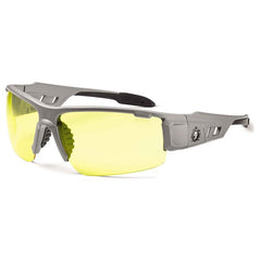 DAGR Yellow Lens Matte Gray Safety Glasses - Industrial Tool & Supply