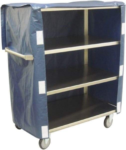 Jamco - 600 Lb Capacity, 36" Wide x 22" Long x 47" High Linen Cart - 4 Shelf, Stainless Steel, 4 Swivel Casters - Industrial Tool & Supply
