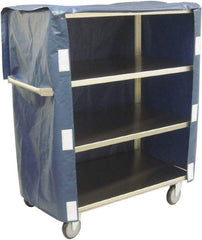 Jamco - 600 Lb Capacity, 36" Wide x 22" Long x 47" High Linen Cart - 4 Shelf, Stainless Steel, 4 Swivel Casters - Industrial Tool & Supply