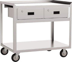 Jamco - 36" Wide x 35" High x 24" Deep, Mobile Work Stand - 1,200 Lb Capacity, 18" Shelf Clearance - Industrial Tool & Supply