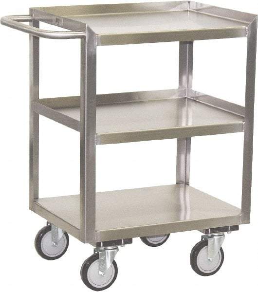 Jamco - 24" Wide x 35" High x 18" Deep, Mobile Work Stand - 1,200 Lb Capacity, 11" Shelf Clearance - Industrial Tool & Supply
