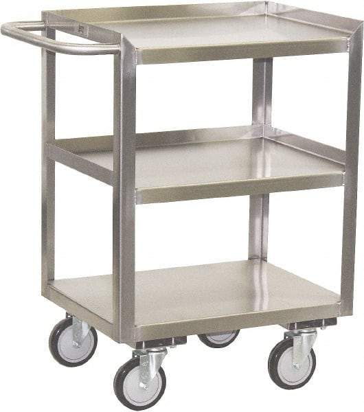 Jamco - 24" Wide x 35" High x 18" Deep, Mobile Work Stand - 1,200 Lb Capacity, 11" Shelf Clearance - Industrial Tool & Supply