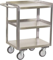 Jamco - 24" Wide x 35" High x 18" Deep, Mobile Work Stand - 1,200 Lb Capacity, 11" Shelf Clearance - Industrial Tool & Supply