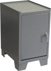 Jamco - 2 Shelf Locking Storage Cabinet - Steel, 24" Wide x 18" Deep x 33" High, Gray - Industrial Tool & Supply