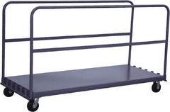 Jamco - 2,000 Lb Capacity Adjustable Sheet & Panel Truck - Steel Deck, 36" OAW, 9" Platform Height - Industrial Tool & Supply