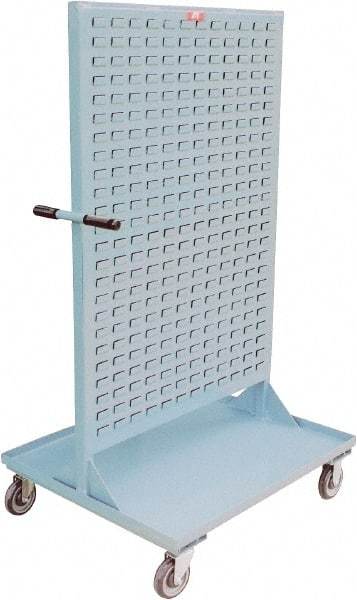 Jamco - Louvered Panel Cart - 36 Inch Overall Width x 30 Inch Overall Depth x 64 Inch Overall Height - Industrial Tool & Supply